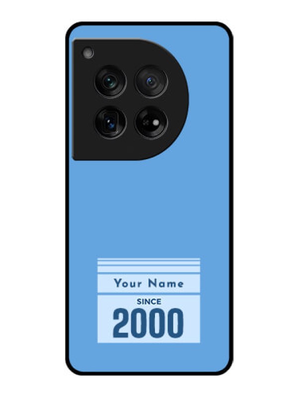 Custom OnePlus 12 5G Custom Glass Phone Case - Custom Year Of Birth Design
