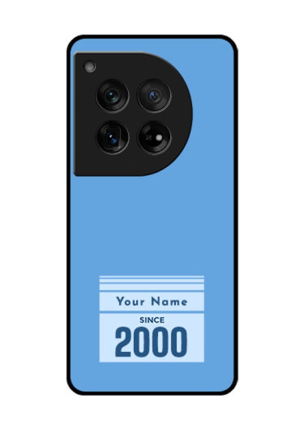 OnePlus 12 5G Custom Glass Phone Case - Custom Year Of Birth Design