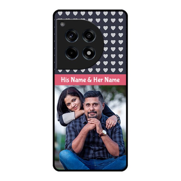 Oneplus 12R 5G Custom Glass Phone Case - Love Symbols Design