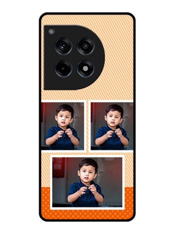 Custom Oneplus 12R 5G Custom Glass Phone Case - Bulk Photos Upload Design