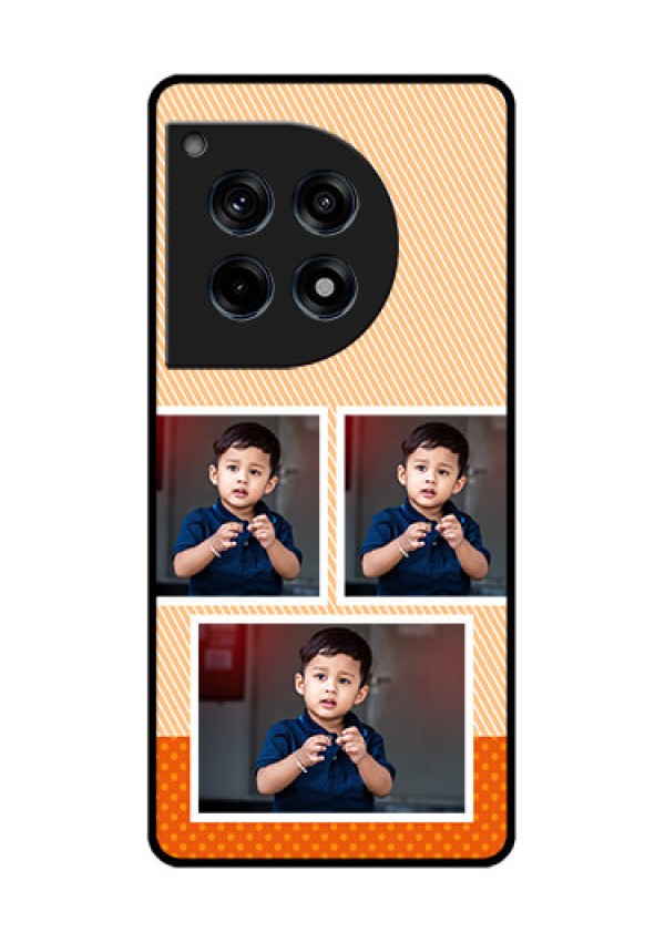 Oneplus 12R 5G Custom Glass Phone Case - Bulk Photos Upload Design