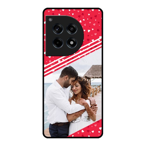 Oneplus 12R 5G Custom Glass Phone Case - Valentines Gift Design Oneplus 12R 5G Custom Glass Phone Case - Valentines Gift Design