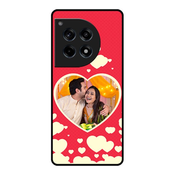 Oneplus 12R 5G Custom Glass Phone Case - Love Symbols Phone Cover Design Oneplus 12R 5G Custom Glass Phone Case - Love Symbols Phone Cover Design