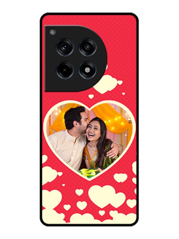 Custom Oneplus 12R 5G Custom Glass Phone Case - Love Symbols Phone Cover Design