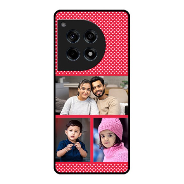 Oneplus 12R 5G Custom Glass Phone Case - Bulk Photo Upload Design