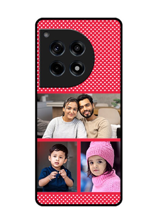 Oneplus 12R 5G Custom Glass Phone Case - Bulk Photo Upload Design