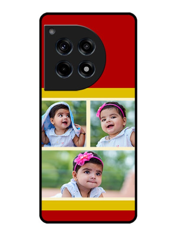 Custom Oneplus 12R 5G Custom Glass Phone Case - Multiple Pic Upload Design