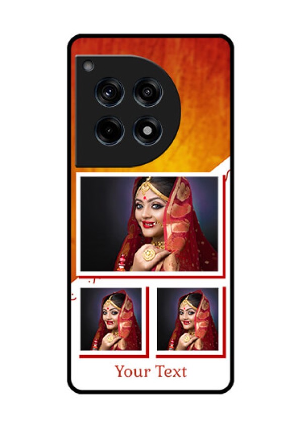 Oneplus 12R 5G Custom Glass Phone Case - Wedding Memories Design