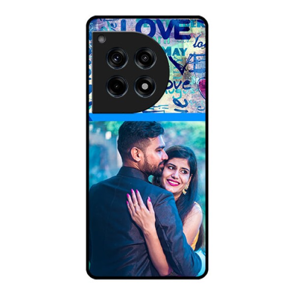 Oneplus 12R 5G Custom Glass Phone Case - Colorful Love Design