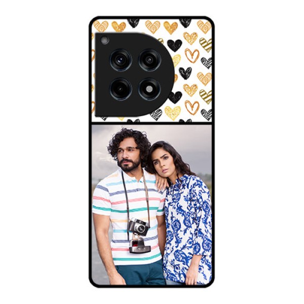Oneplus 12R 5G Custom Glass Phone Case - Love Symbol Design