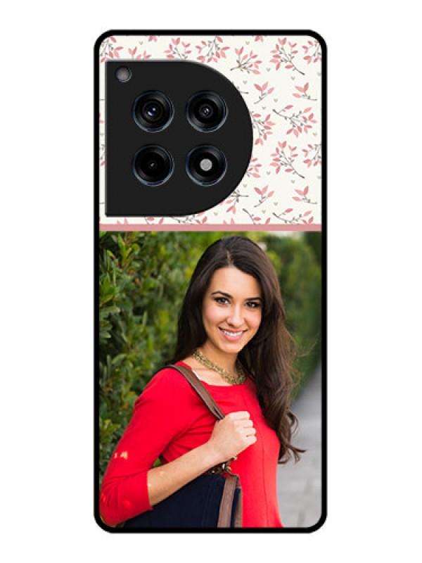 Custom Oneplus 12R 5G Custom Glass Phone Case - Stunning Floral Design