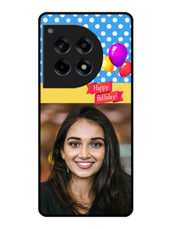 Custom Oneplus 12R 5G Custom Glass Phone Case - Happy Birthday Design