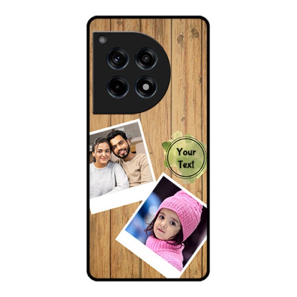 Oneplus 12R 5G Custom Glass Phone Case - Wooden Texture Design