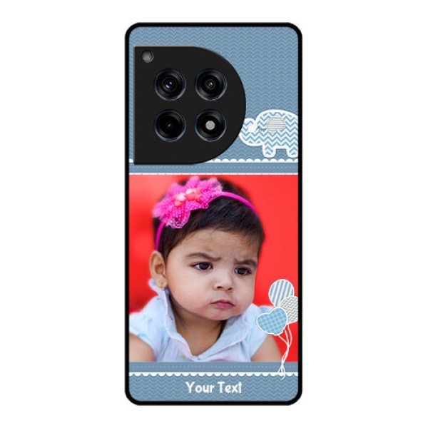 Oneplus 12R 5G Custom Glass Phone Case - With Kids Pattern Design Oneplus 12R 5G Custom Glass Phone Case - With Kids Pattern Design
