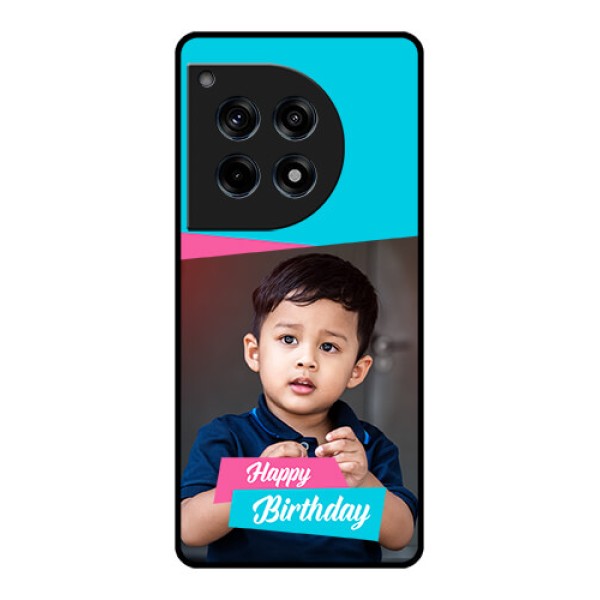 Oneplus 12R 5G Custom Glass Phone Case - Image Holder With 2 Color Design