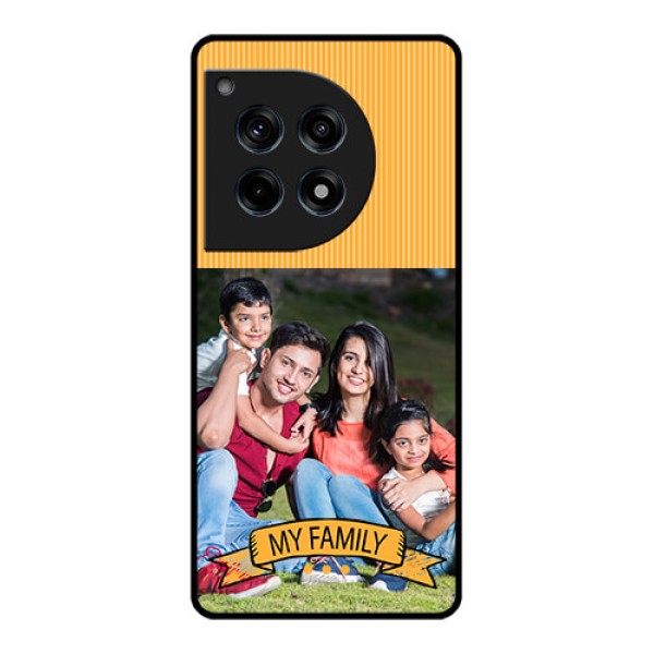 Oneplus 12R 5G Custom Glass Phone Case - My Family Design
