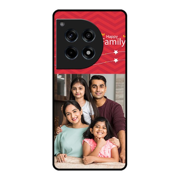 Oneplus 12R 5G Custom Glass Phone Case - Happy Family Design