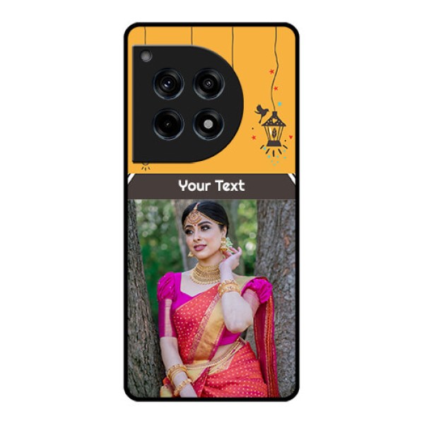 Oneplus 12R 5G Custom Glass Phone Case - With Family Picture And Icons Oneplus 12R 5G Custom Glass Phone Case - With Family Picture And Icons