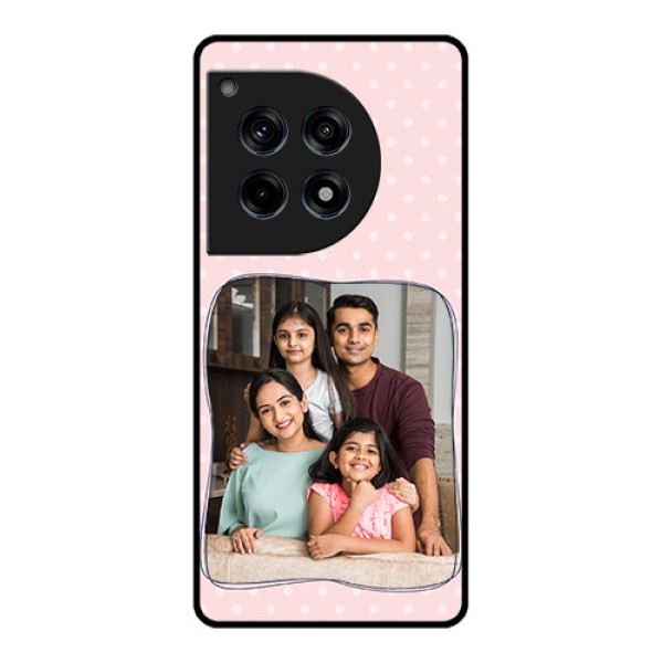 Oneplus 12R 5G Custom Glass Phone Case - Family With Dots Design Oneplus 12R 5G Custom Glass Phone Case - Family With Dots Design