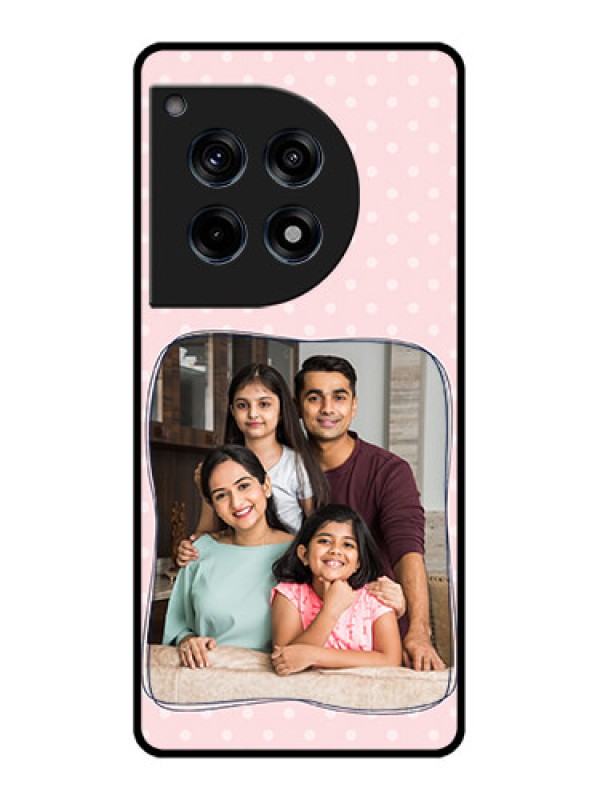 Custom Oneplus 12R 5G Custom Glass Phone Case - Family With Dots Design