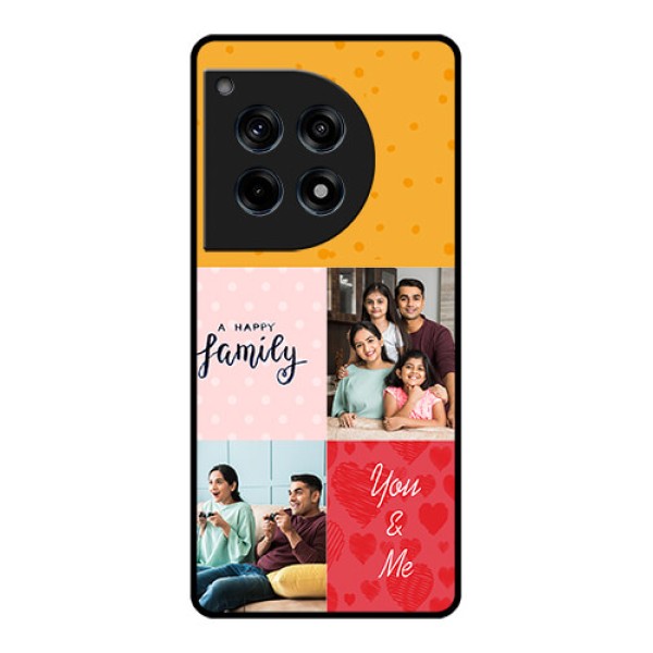 Oneplus 12R 5G Custom Glass Phone Case - Images With Quotes Design