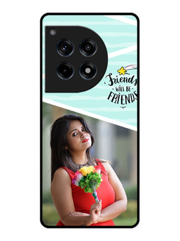 Custom Oneplus 12R 5G Custom Glass Phone Case - Friends Picture Icon Design
