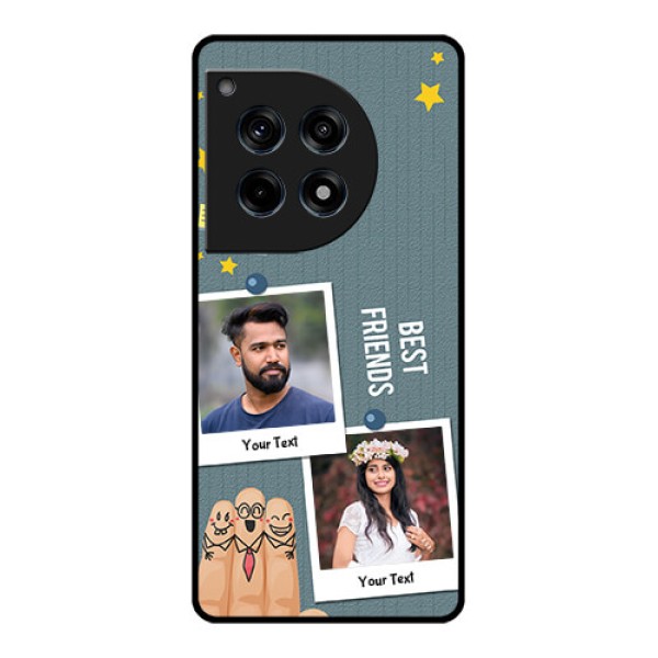Oneplus 12R 5G Custom Glass Phone Case - Sticky Frames And Friendship Design Oneplus 12R 5G Custom Glass Phone Case - Sticky Frames And Friendship Design