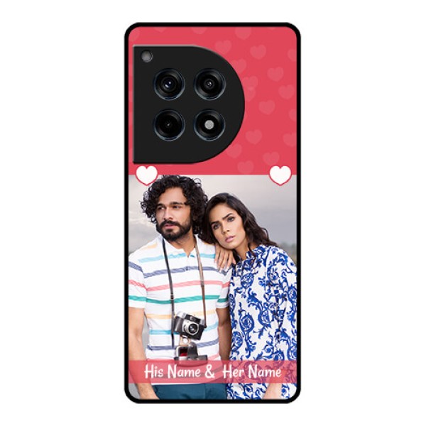 Oneplus 12R 5G Custom Glass Phone Case - Simple Love Design