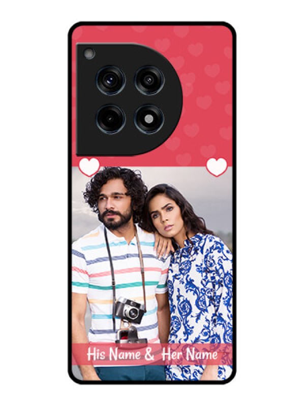Custom Oneplus 12R 5G Custom Glass Phone Case - Simple Love Design