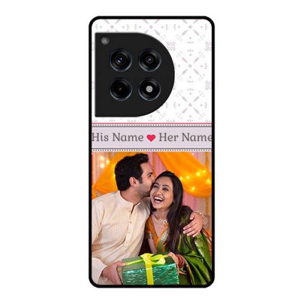 Oneplus 12R 5G Custom Glass Phone Case - With Photo And Ethnic Design