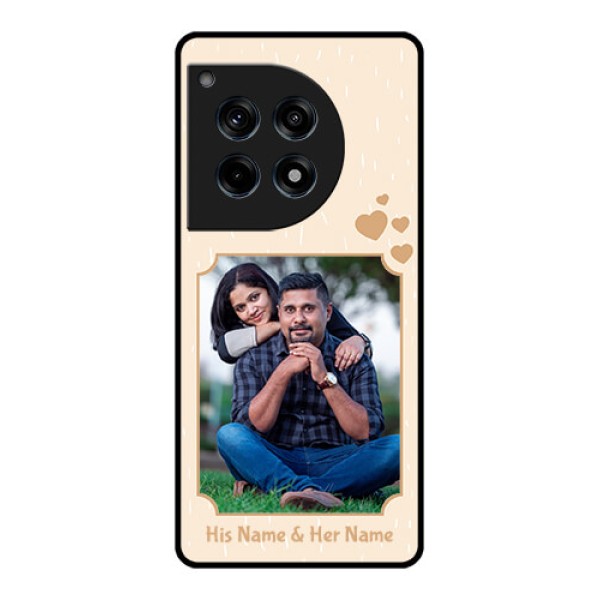 Oneplus 12R 5G Custom Glass Phone Case - With Confetti Love Design Oneplus 12R 5G Custom Glass Phone Case - With Confetti Love Design