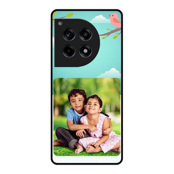 Oneplus 12R 5G Custom Glass Phone Case - Doodle Love Design