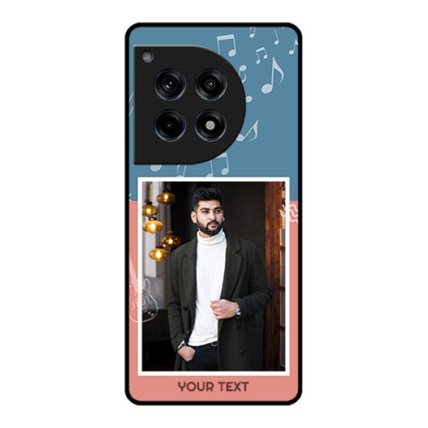 Oneplus 12R 5G Custom Glass Phone Case - With Color Musical Note Design Oneplus 12R 5G Custom Glass Phone Case - With Color Musical Note Design
