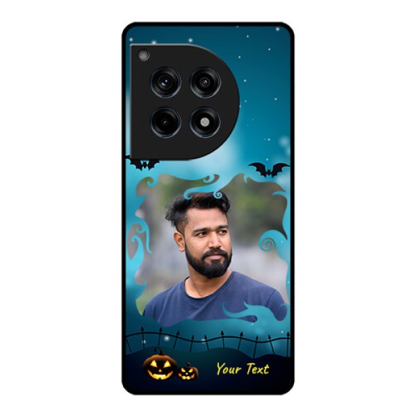 Oneplus 12R 5G Custom Glass Phone Case - Halloween Frame Design Oneplus 12R 5G Custom Glass Phone Case - Halloween Frame Design