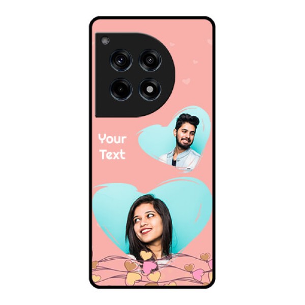 Oneplus 12R 5G Custom Glass Phone Case - Love Doodle Design