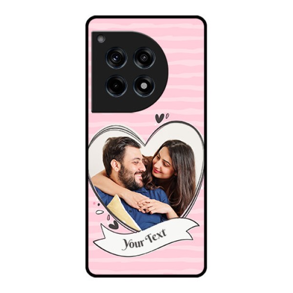 Oneplus 12R 5G Custom Glass Phone Case - Vintage Heart Design