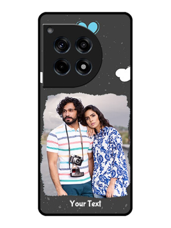 Custom Oneplus 12R 5G Custom Glass Phone Case - Splashes With Love Doodles Design