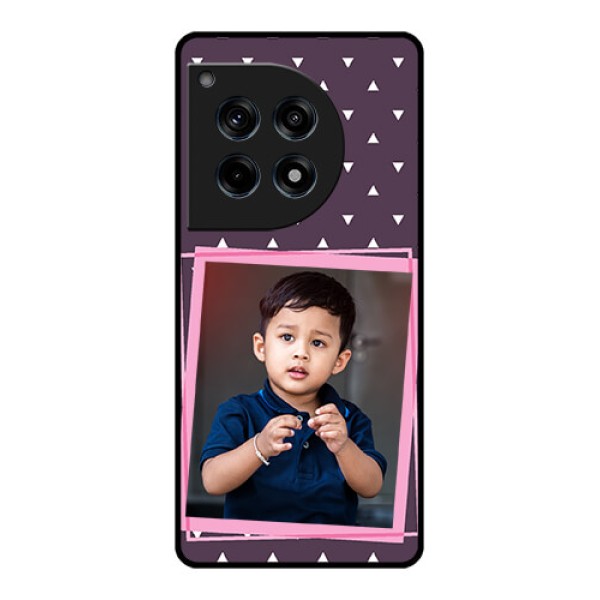 Oneplus 12R 5G Custom Glass Phone Case - Triangle Pattern Dotted Design Oneplus 12R 5G Custom Glass Phone Case - Triangle Pattern Dotted Design