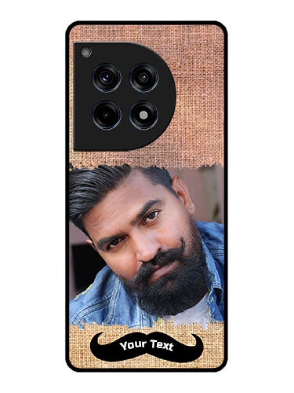 Custom Oneplus 12R 5G Custom Glass Phone Case - With Texture Design