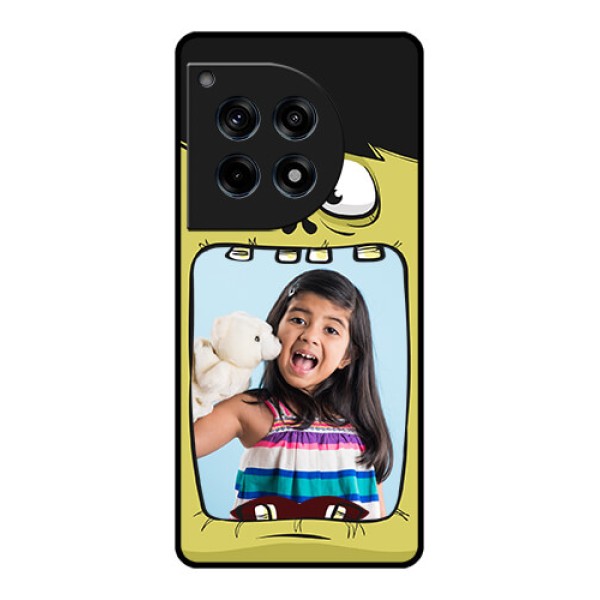 Oneplus 12R 5G Custom Glass Phone Case - Cartoon Monster Back Case Design Oneplus 12R 5G Custom Glass Phone Case - Cartoon Monster Back Case Design