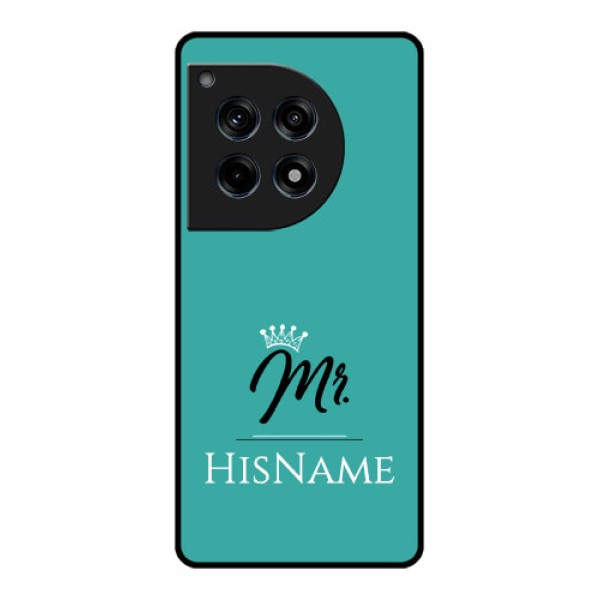 Oneplus 12R 5G Custom Glass Phone Case - Mr With Name Design