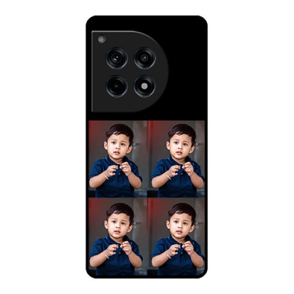 Oneplus 12R 5G Custom Glass Phone Case - 4 Image Holder Design Oneplus 12R 5G Custom Glass Phone Case - 4 Image Holder Design