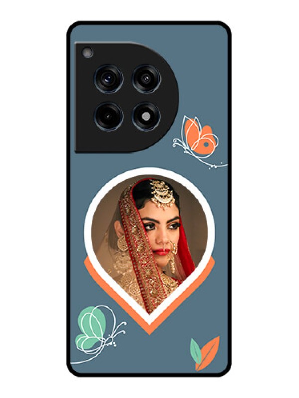 Custom Oneplus 12R 5G Custom Glass Phone Case - Droplet Butterflies Design