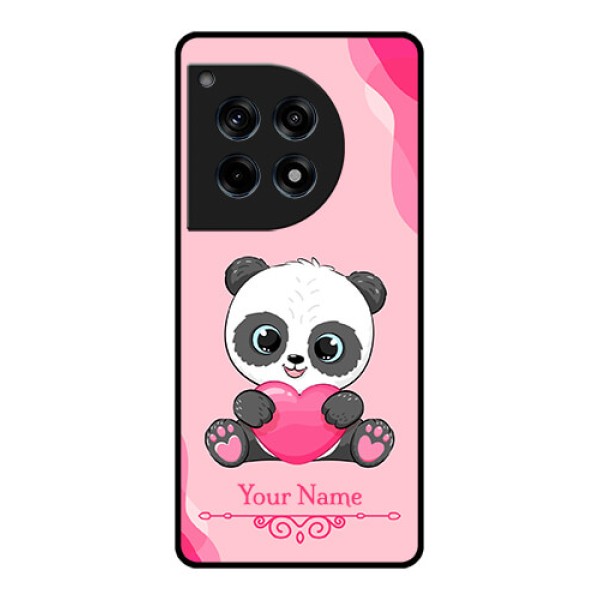 Oneplus 12R 5G Custom Glass Phone Case - Cute Panda Design