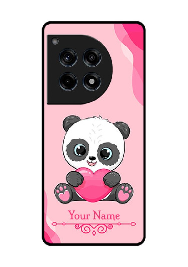 Oneplus 12R 5G Custom Glass Phone Case - Cute Panda Design