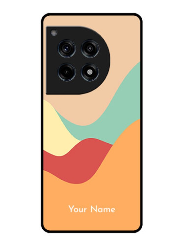 Custom Oneplus 12R 5G Custom Glass Phone Case - Ocean Waves Multi - Colour Design