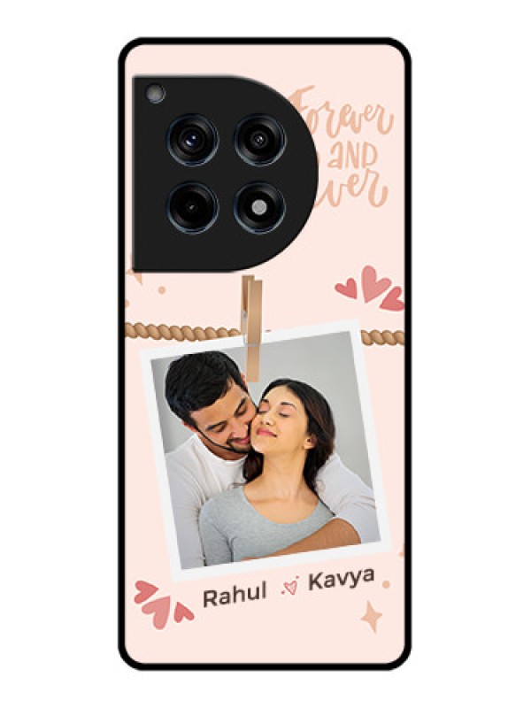 Custom Oneplus 12R 5G Custom Glass Phone Case - Forever And Ever Love Design