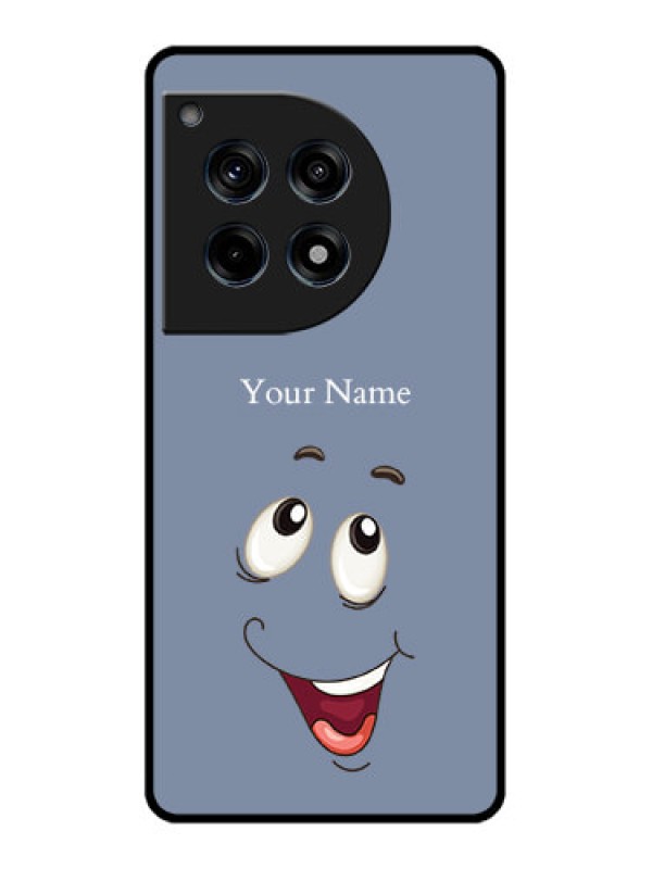 Custom Oneplus 12R 5G Custom Glass Phone Case - Laughing Cartoon Face Design