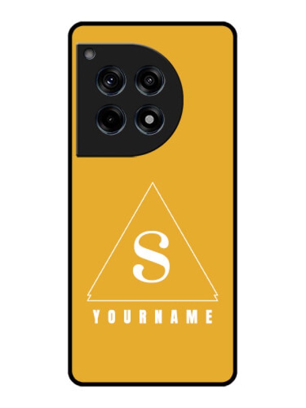 Custom Oneplus 12R 5G Custom Glass Phone Case - Simple Triangle Design