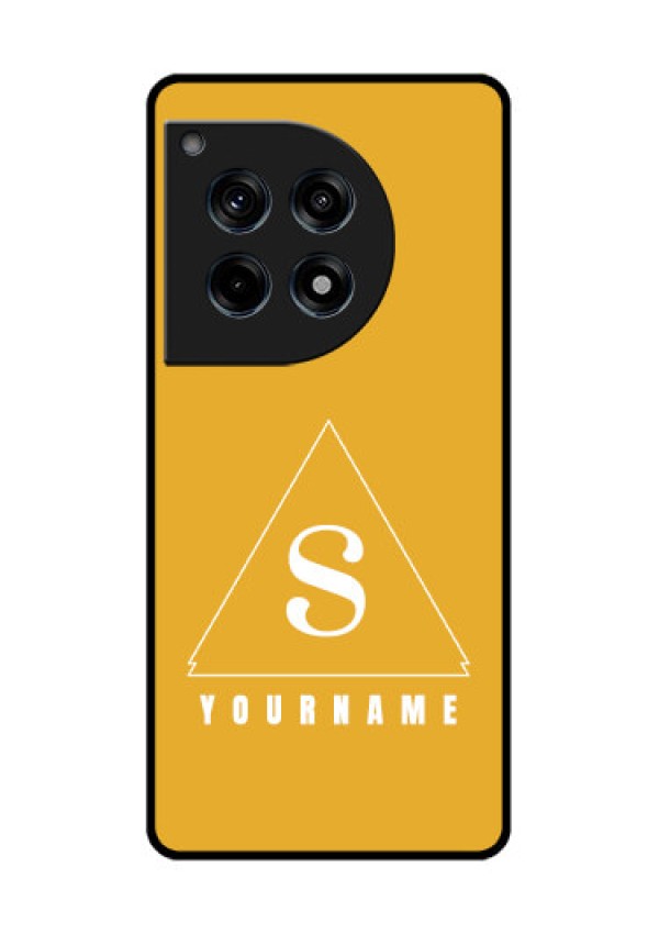 Oneplus 12R 5G Custom Glass Phone Case - Simple Triangle Design
